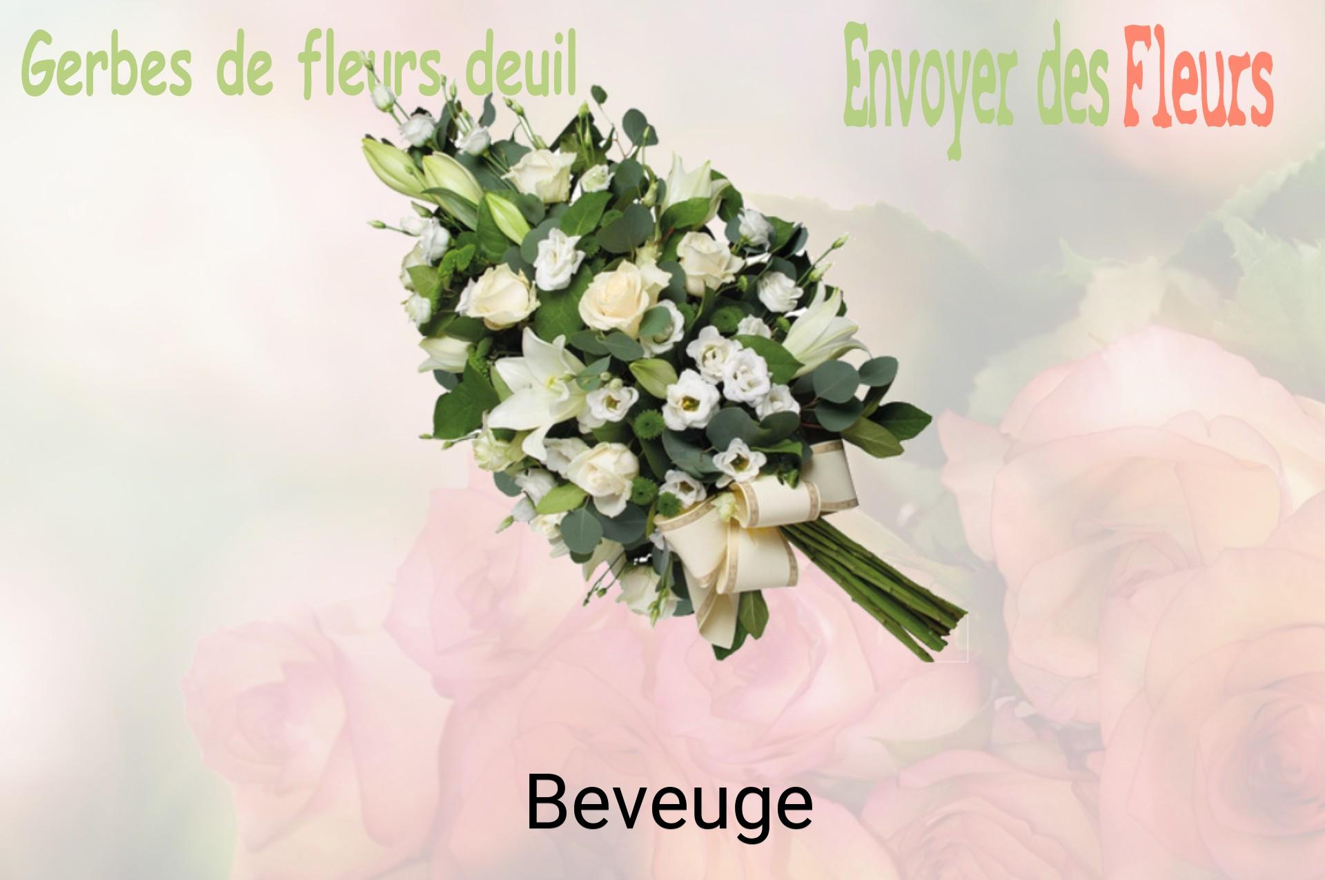 Gerbe de fleurs de deuil livrée à Beveuge